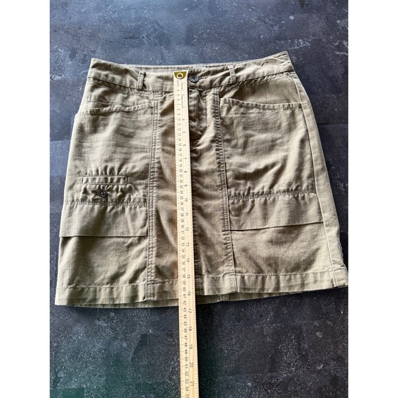 Anthropologie Hei Hei Women's Size 2 Olive Green Utility Style Skirt Boho Career - Picture 7 of 8